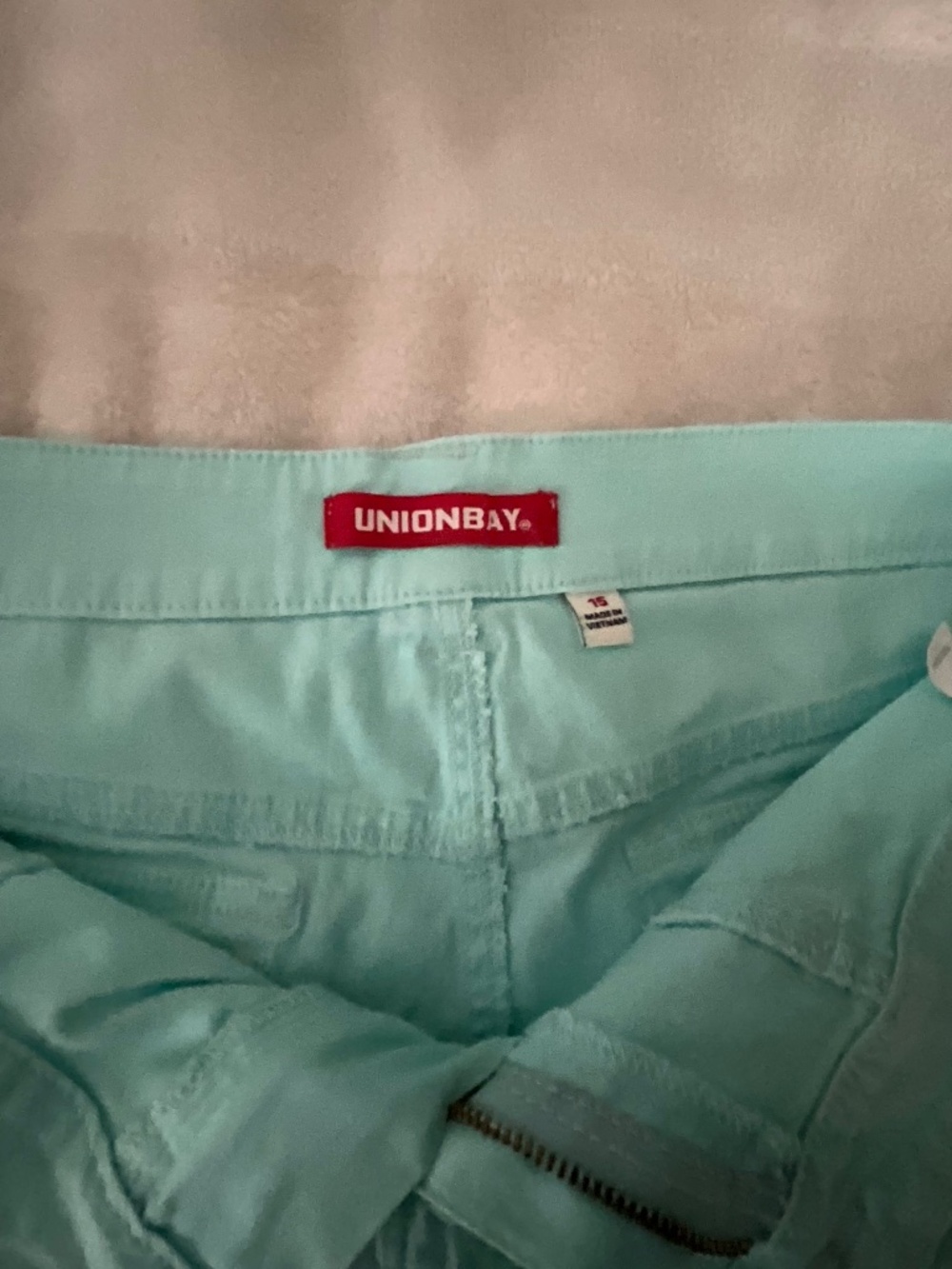 Unionbay • Seafoam Stretch Cotton Shorts • Size 15 - Picture 6 of 8